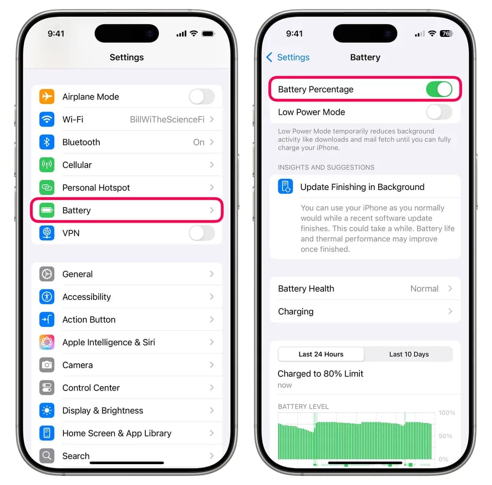 Снимка към „По-дълга батерия за iPhone: фокусирайте се върху настройките, не върху приложенията“