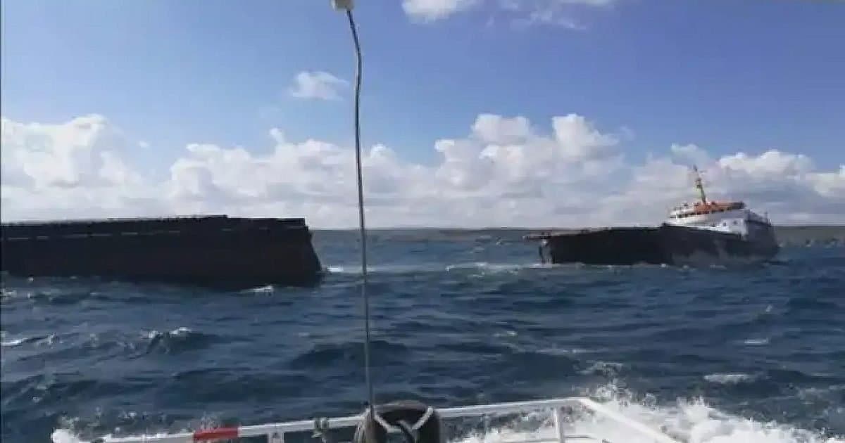 Снимка към „Силен взрив е чут в Шабла, корабът AZOV CONCORD е потънал край Крапец“