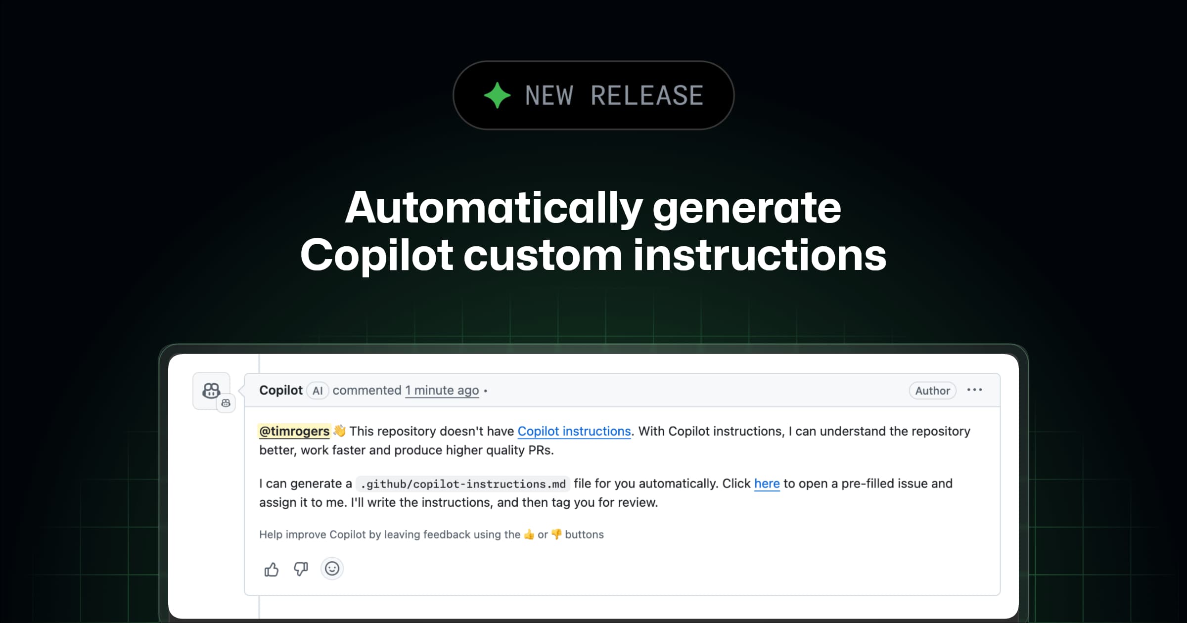 Снимка към „GitHub показа как Copilot да научи правилата за конкретно хранилище“
