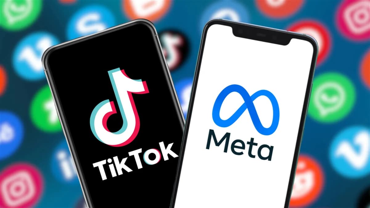 Снимка към „Meta спира рекламите на TikTok в седем държави на фона на спор между платформите“