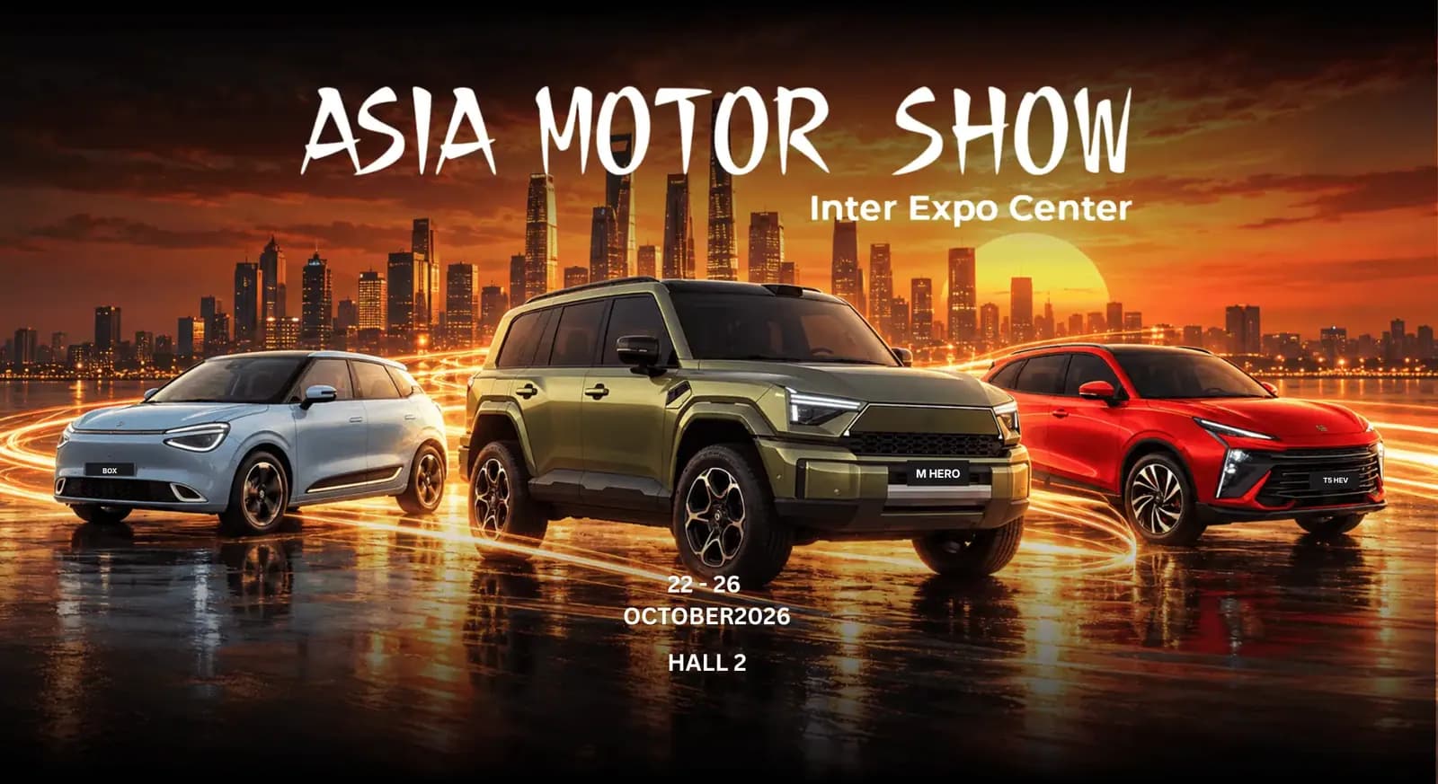 Снимка към „Asia Motor Show 2026: над 65 коли за тест драйв в София до 26 октомври“