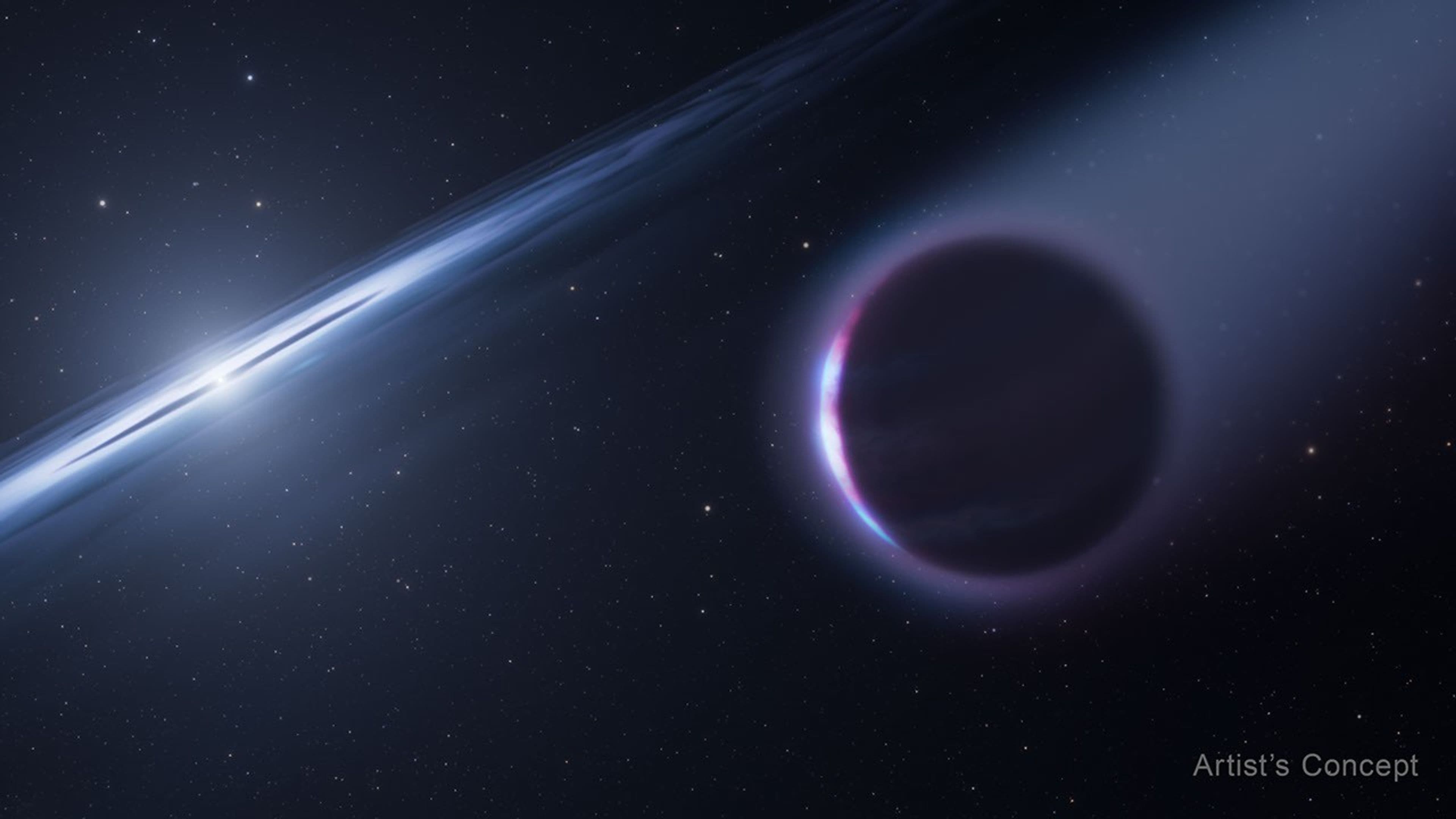 Снимка към „Стари данни от Hubble подсказват за планета, родена след смъртта на звезда“