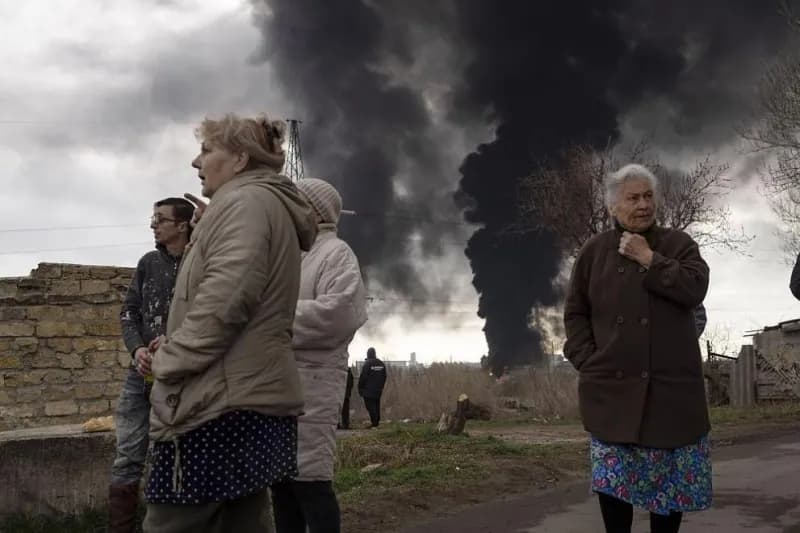 Снимка към „Мащабни пожари в Одеска и Запорожка област след руски удари“